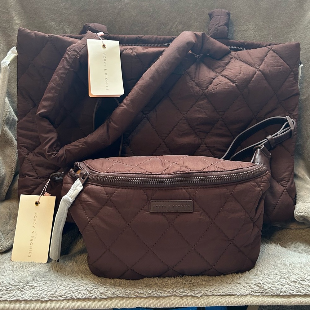 Poppies & Peonies Tote and Belt Bag